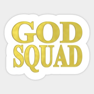 GOD SQUAD - Gold Sticker